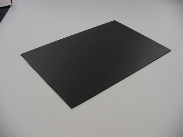 PPクラフトシート発泡タイプ黒　厚み2mm 300mmX450mm　[アクリサンデー　発泡PP　ポリプロピレン　プラスチック]