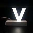 LEDチャンネル文字 サイン マグネットタイプ [v] 75mm abcMIX 電源別売 照明 看板 アクリサンデー