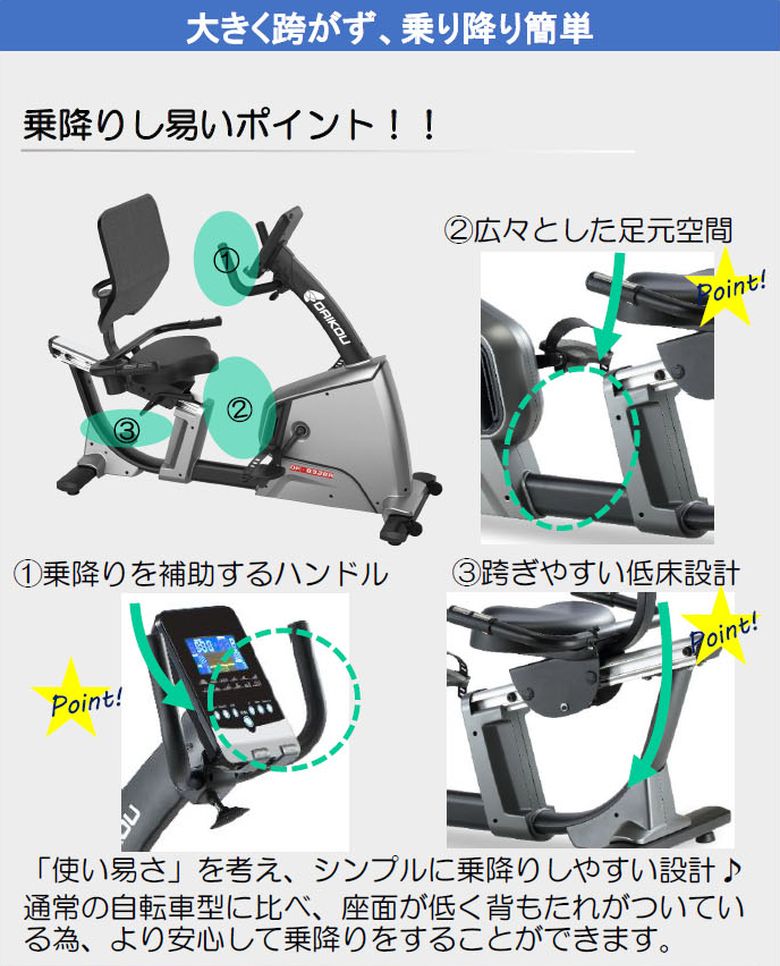 !! 保護マットプレゼント !! 【組立設置・ご依頼可能】 ダイコー リカンベントバイク DK-8328R 家庭用 フィットネスバイク スピンバイク 健康管理 リハビリ ダイコウ daikou 大広