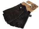 BLB クラッシック レザー サイクリンググローブ 黒 オールブラック / CLASSIC SPORT LEATHER CYCLING GLOVES all Black / 本革手袋　指切りグローブ　指抜きグローブ / ビーエルビー