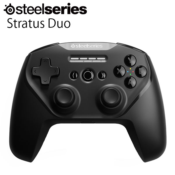 即納 SteelSeries Stratus Duo 69075 Bluetooth接続 2.4GHz 無線レシーバー付 コントローラー スティールシリーズ フォートナイト duo デュアル ワイヤレス ゲームコントローラー fortnite 携帯 モバイル Andoroid PC パソコン用 スティール 有線 無線 ストラトス デュオ