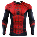 スパイダーマン Tシャツ Mサイズ トレーニング用 ハロウィーン用 フィットシャツ コスチューム 仮装 ハロウィン spiderman T-shirt 【USA正規品】