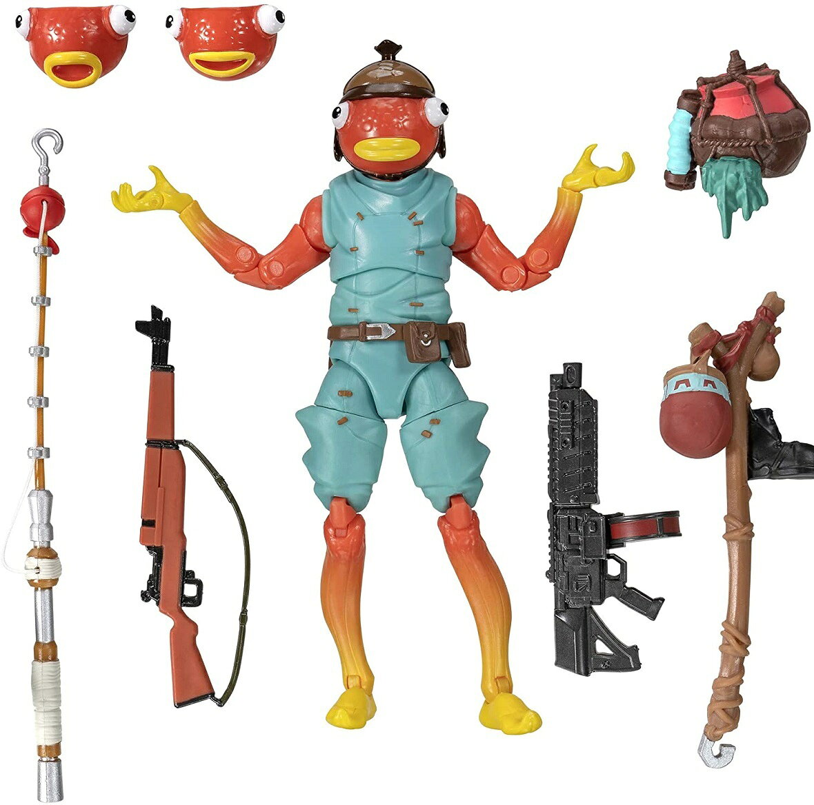 【Fortnite】フォートナイト レジェンダリー シリーズ アクションフィギュア フィッシュスティック 6インチ / Legendary Series Fishstick 6" 1 Figure Pack, articulated action figure/ Jazwares ジャズウェア製 / 公式 魚 スキンのサムネイル