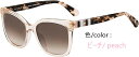 Kate Spade New York/ケイトスペード サングラス model キヤ スクエア 4色/ Kiya Square / women 女性用サングラス / sunglass UVカット 軽量/ おしゃれ かわいい カジュアル / ケイトスペード小物 /ブラック ハバナ ピーチ ブルーの4色