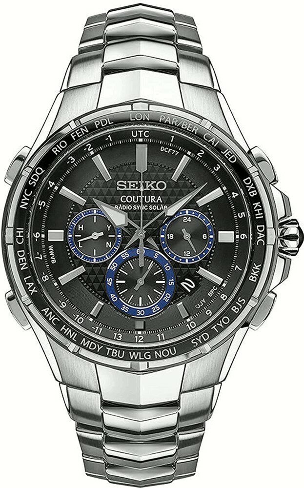 セイコー ビジネス腕時計 メンズ SEIKO 即納 腕時計 電波ソーラー Men's SSG009 COUTURA 日本語説明書付き Analog Display Japanese Quartz Two Tone Watch　セイコー 腕時計 コーチュラ SSG010の色違い 在庫あり メンズ [USA正規品] ソーラー