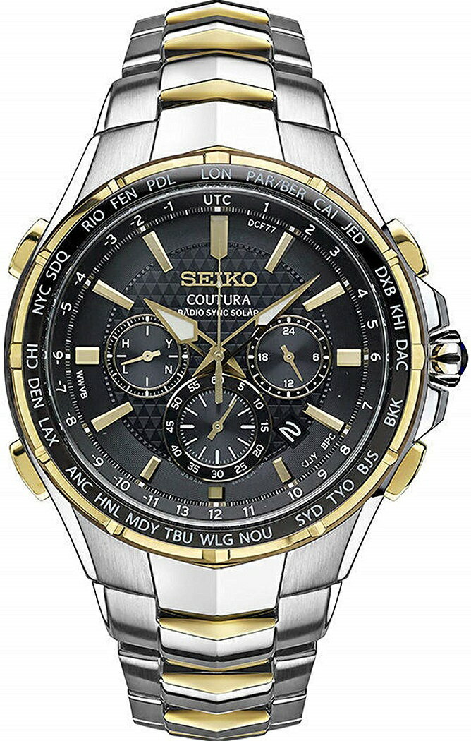 SEIKO 即納 腕時計 電波ソーラー Men 039 s SSG010 COUTURA 日本語説明書付き Analog Display Japanese Quartz Two Tone Watch セイコー 腕時計 コーチュラ SSG009の色違い 在庫あり メンズ USA正規品 ソーラー