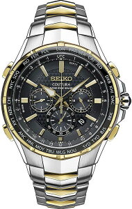 SEIKO 即納 腕時計 電波ソーラー Men's SSG010 COUTURA 日本語説明書付き Analog Display Japanese Quartz Two Tone Watch　セイコー 腕時計 コーチュラ　SSG009の色違い　在庫あり　メンズ [USA正規品] ソーラー