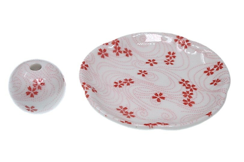 送料無料！ 桜渦 花形香皿 お香立て 日本製 ACS WEB SHOPオリジナル
