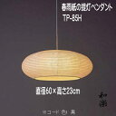 和風照明 和室照明 和紙の照明 ペンダントライト 国産 天井照明 和モダン 灯り おしゃれ 春雨紙 TP-85H3灯 直径60×H23cm