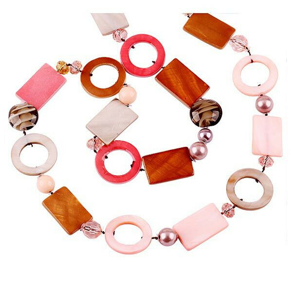 ネックレス レディース ロング シェルタイプ/女性用 アクセサリー プレゼント ストーンアクセサリー[クリスマス/母の日/ホワイトデー/記念日/誕生日プレゼント...