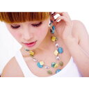 ネックレス 3連 ネックレスとピアスのセット/女性用 アクセサリー プレゼント ストーンアクセサリー[クリスマス/母の日/ホワイトデー/記念日/誕生日プレゼント...