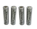 「WASHODO」 18650 フラットタイプ リチウムイオン 充電電池 3.7V 2200mAh (4本セット) 加熱式タバコ、電子タバコなど専用 高品質 人...