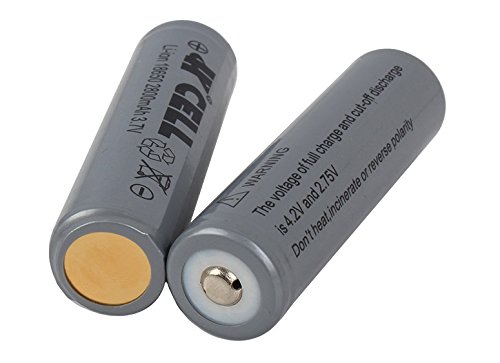 「WASHODO」 18650電池 リチウムイオン 充電電池 3.7V 2200mAh (2本セット) 高品質 人気商品 電池保管用ケース無料贈呈 送料無料 三ヶ月安心保証付き