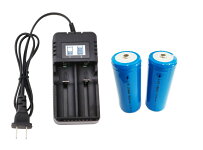 26650充電電池用急速充電器2本充電対応充電指示灯付きLi-ion充電池対応小型サイズ収納簡単高品質商品90日間品質保証付き3.0/3.2/3.6/3.7V対応可