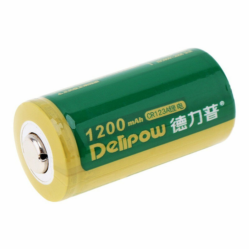 「WASHODO」DELIPOW CR123A リチウム 充電式電池 1本 3V 1200mah lc 16340 充電式電池 高品質ブランド品「800-0116」送料無料