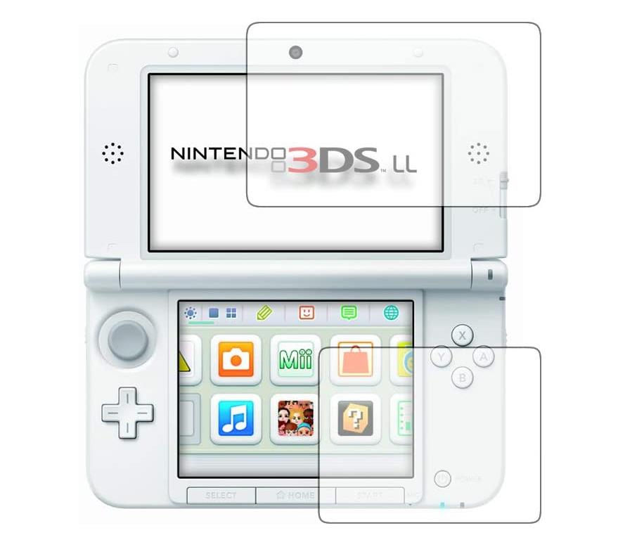 「NEW」Nintendo 3DS LL 専用の液晶保護フィルム　上下セット2枚　TPU液晶保護フィルム 指紋防止　反射防止タイプ 「555-0800-01」送料無料