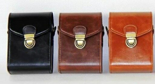 コンパクトカメラ用 合成革カメラケース ロックボタン式 3色選択 カメラ収納ポーチ camera case bag leather コンパクトカメラ用 合成革カメラケース ロックボタン式 3色選択 カメラ収納ポーチ camera case bag leather