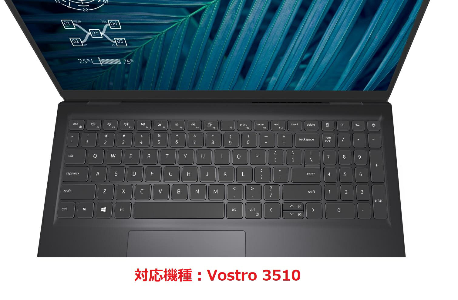dellnewvostro541515インチキーボードカバーノートパソコン用保護カバー防水傷やほこり防止透明タイプWASHODO社製送料無料デル570-0049