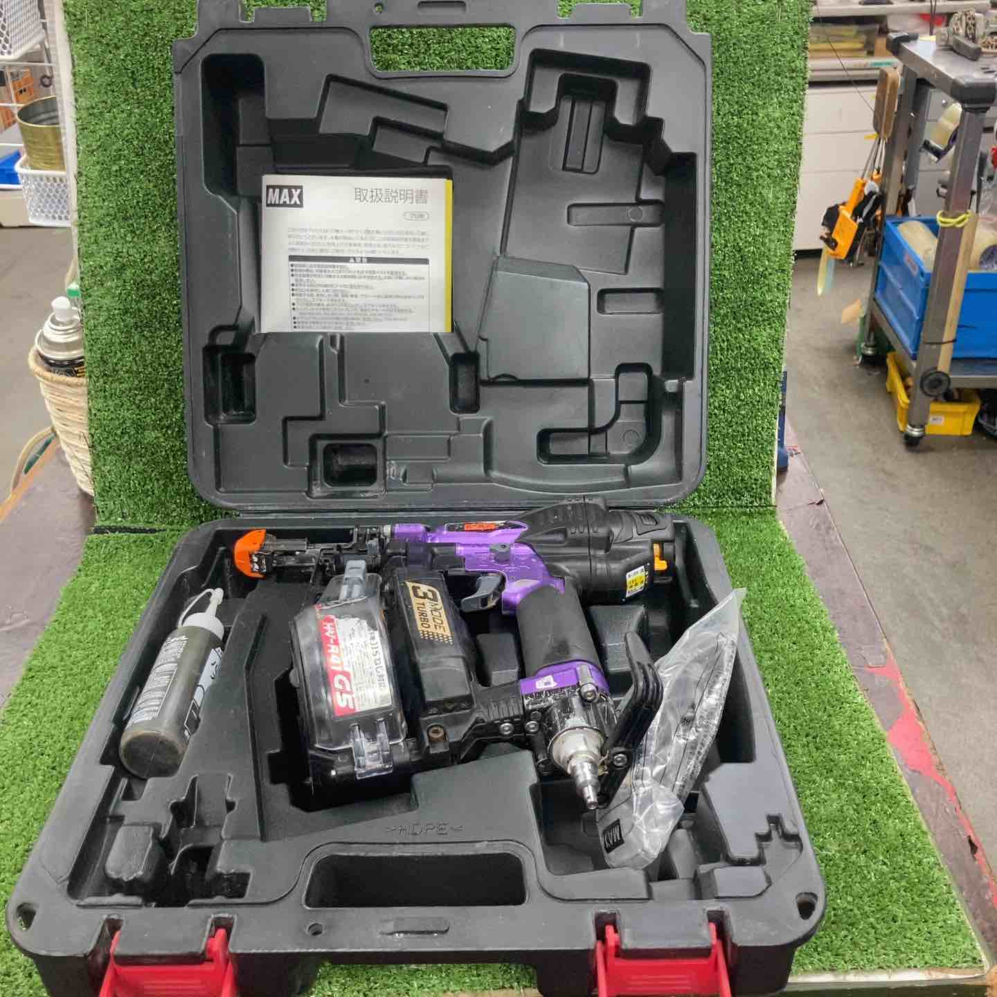 【中古】☆マックス(MAX) 高圧エアネジ打ち機 HV-R41G5-M(限定色) メタリックパープル【川崎店】