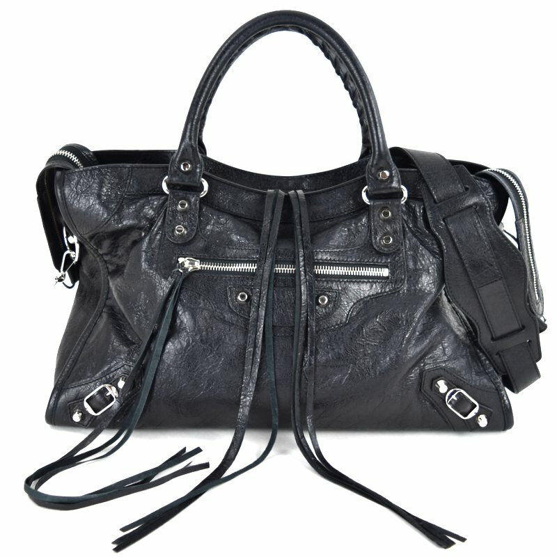 バレンシアガ バッグ レディース レザー クラシックシティ 505550 ハンドバッグ トートバッグ ショルダーバッグ 2WAY 斜め掛け ブラック アクトワン【中古】のサムネイル