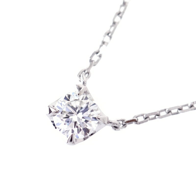 Rakuten - ダイヤモンド 一粒 ネックレス 0.216ct Pt850×900 45.5cm アズキチェーン ジュエリー レディース アクトワン【中古】