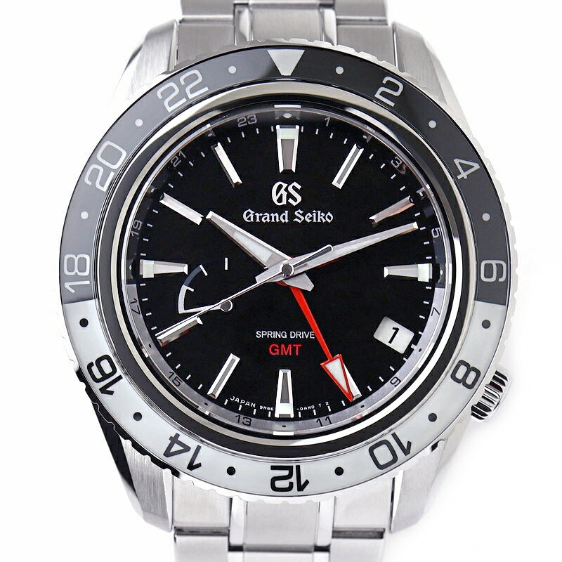 グランドセイコー スポーツコレクション SBGE277 正規品 GMT スプリングドライブ 9R66 SS ブラックダイアル デイト メンズウォッチ GS アクトワン【中古】