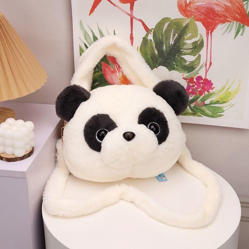 もこもこ パンダ かわいい トートバッグ ハンドバッグ お財布ポシェット お財布ショルダー panda ぱんだ 可愛い アニマル グッズ