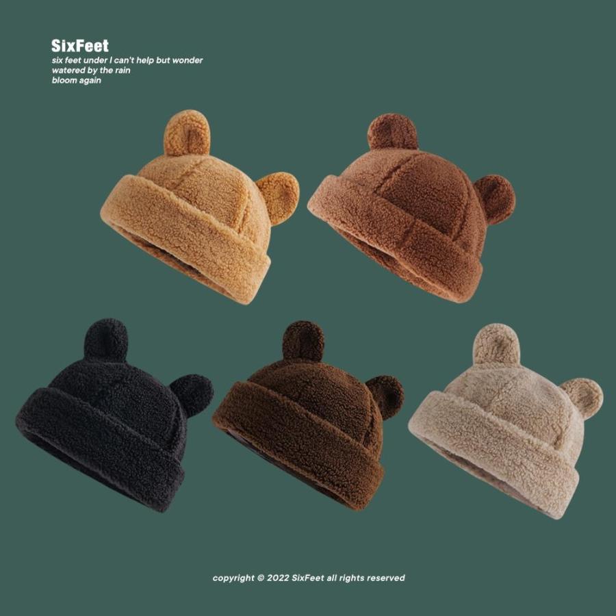 ニット帽 ニットぼうし クマ くま 耳 レディース ユニセックス メンズ ニットキャップ 帽子 秋冬 フリーサイズ 暖かい かわいい おしゃれ 韓国風