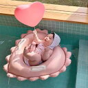キッズ浮き輪 子供 キッズ ベビー 浮き輪 浮輪 かわいい 海 水遊び プレゼント シンプル ベージュ 韓国風 こども 子供用 男の子 女の子 子ども ハンドル 0歳 1歳 2歳 3歳 赤ちゃん ベビー ハンドル付き 幼児 プール グッズ 2024 新作 ハート ピンク 淡色系