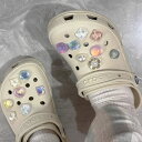 15点セット リボン サンダルデコレーションピン ジャムチャームズ ジビッツ 花 フラワー おもろい かわいい SNS話題 オシャレ おしゃれ Y2K 韓国っぽ シンプル パール シルバー ootd キラキラ ラメ ダイヤモンド ハート 蝶々 パール 綺麗 ダイヤモンド(4)