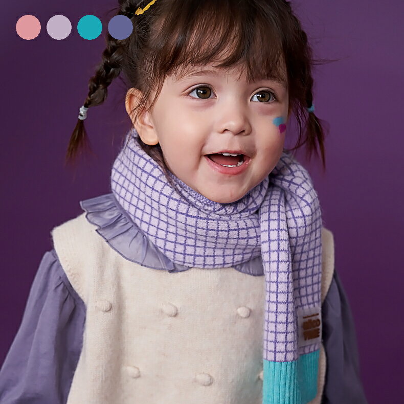 キッズ かわいい おしゃれ マフラー スカーフ 男の子 女の子 可愛い チェック柄 もこもこ 暖かい 秋 冬 アウトドア ユニセックス 防寒 誕生日 プレゼント