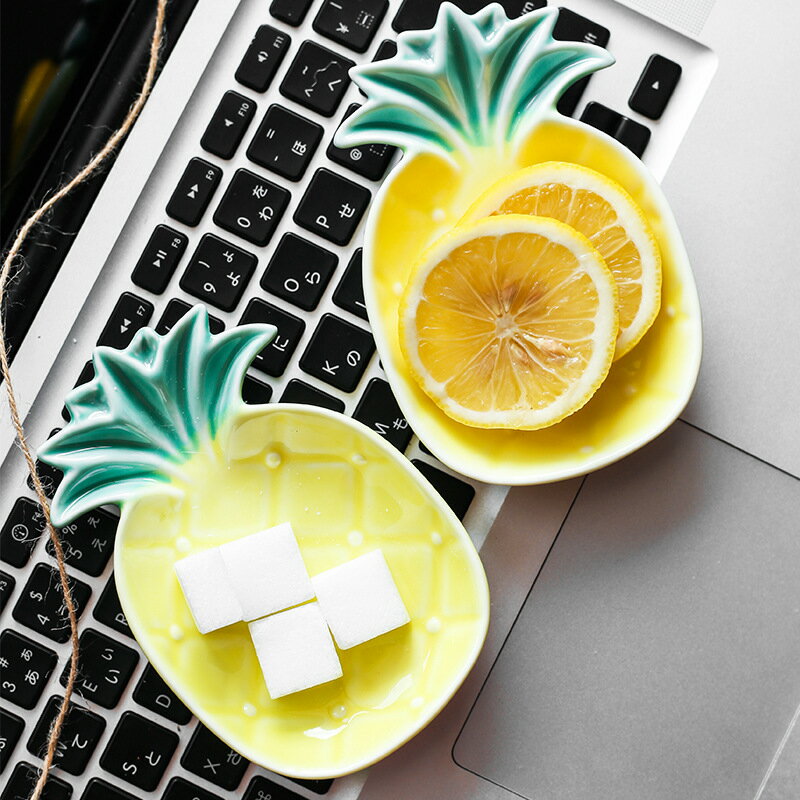 酢ホルダー 醤油皿 ディップボウル ソース味付けボウル 調味料入れ パイナップル 可愛い ディッププレート 調味料ソース容器 わさび皿 大豆料理