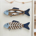 魚ペンダント ホーム 屋内 屋外 ウォールペンダント 手彫り 工芸品 吊り下げ 地中海 壁掛け 木製 民宿 寝室 玄関 レストラン インテリア ギフト プレゼン...