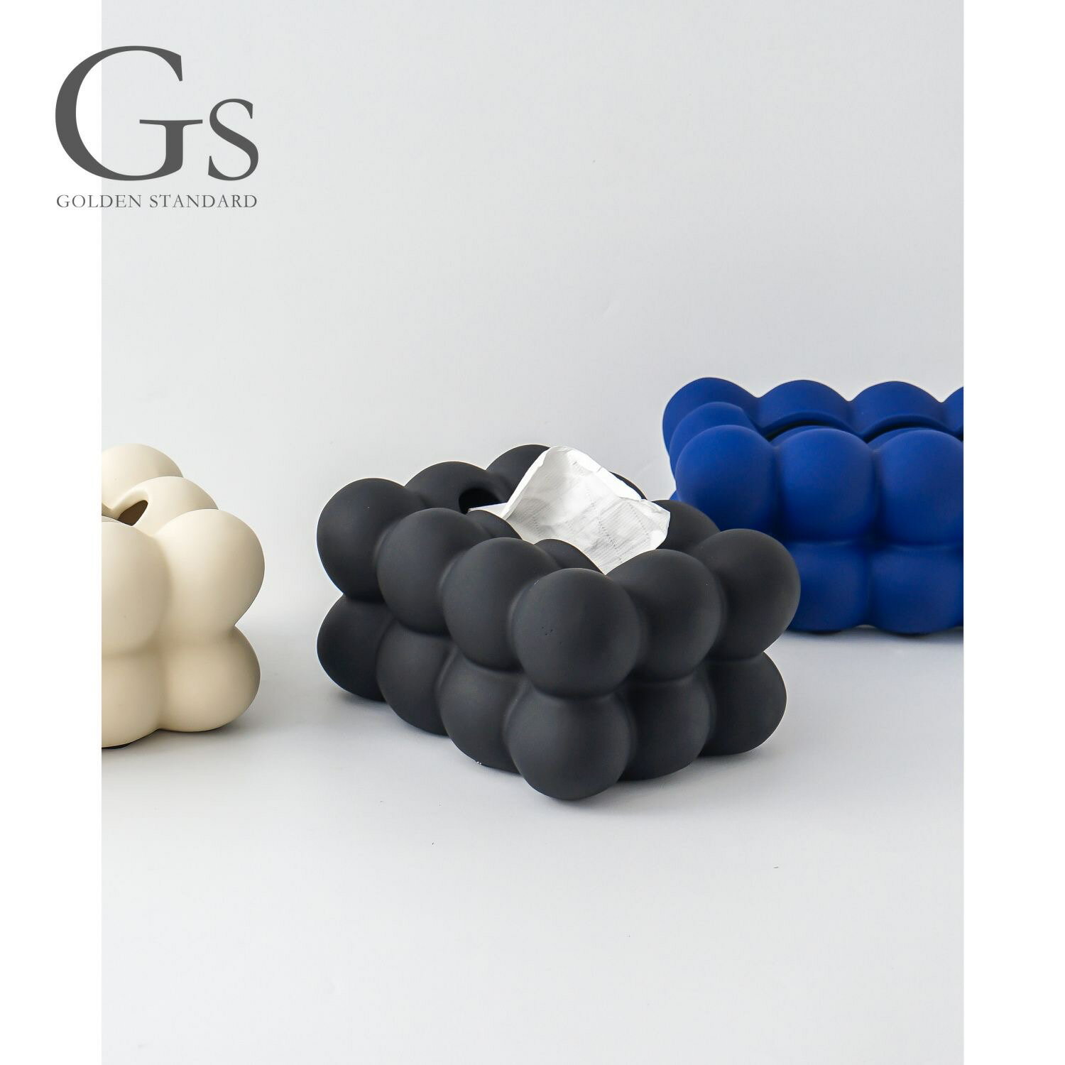 マット 無機質 ボール モダン インテリア ティッシュケース ティッシュ テッシュカバー カバー ケース ..