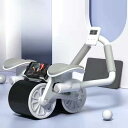アブローラー 筋トレ器具 腹筋ローラー 自動リバウンド式 アブローラー 静音 サイレントリバウンド 高耐久性 筋トレグッズ エクササイズローラー ストレッチ 体...