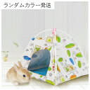 ランダムカラー うさぎ ハムスター 鳥用 小動物用 テント テール ハンモック 24cm