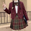 女子高生 制服 学生服 セーラー服 JK制服 女子高生 高校制服 5点セット リボン ブレザー スカート チェック セット スクール ファッション レディース ...
