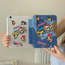 パワパフ iPadケース パワーパフガールズ アイパッドカバー 手帳型 かわいい キャラクター 保護カバー スタンド機能付き オートスリープ マグネット付き 全...