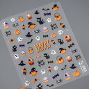 ネイルシール ハロウイン ネイルパーツ 3D 立体 かぼちゃ ゴースト ネイルアート 装飾 ネイル用品 シール ジェル DIY アクセサリー 4枚セット 可愛い...