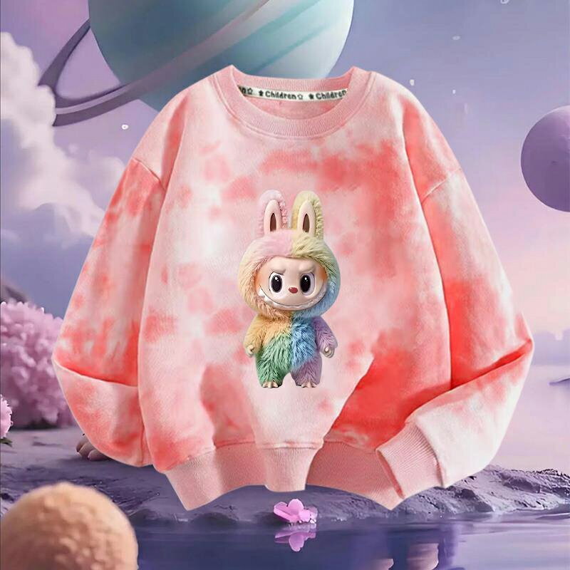 ラブブ トレーナー パーカー 長袖 春 秋 トップス キッズ 子供服 誕生日 男の子 女の子 プレゼント かわいい labubu 2