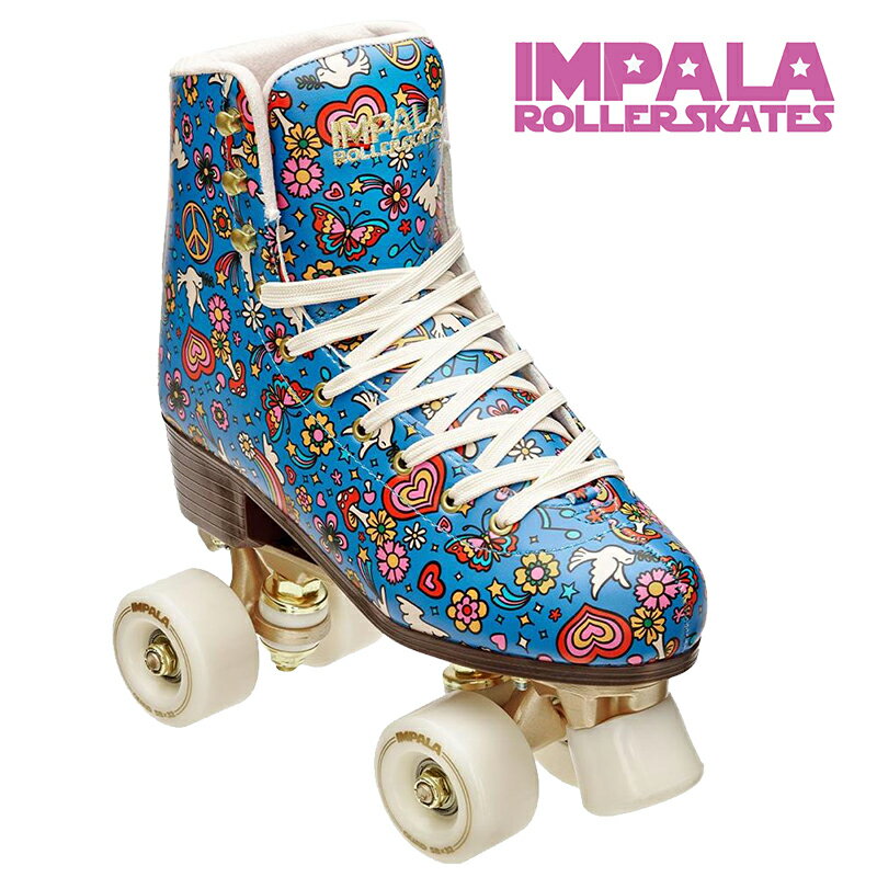 ローラースケート・インラインスケート（ジュニア） IMPALA QUAD ROLLERSKATES インパラ ローラースケート HARMONY BLUE ハーモニー ブルー アメリカ TikTok で大人気