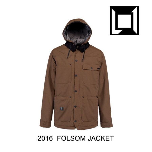 2016 L1 エルワン ジャケット FOLSOM JACKET COFFEE スノーボード ウェア