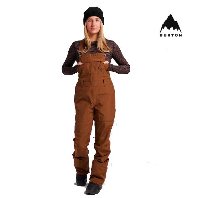 2022 BURTON バートン ゴアテックス アバロン レディース ビブ パンツ WOMEN'S GORE TEX AVALON BIB PANT BISON スノーボード ウエア