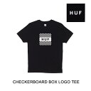 HUF nt TVc CHECKERBOARD BOX LOGO TEE BLACK