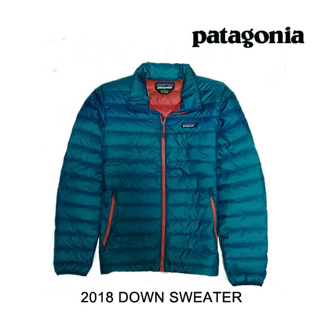 2018 PATAGONIA パタゴニア ダウンセーター DOWN SWEATER BSFE BIG SUR BLUE W/FIRE RED
