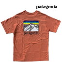 PATAGONIA p^SjA C S bW |Pbg X|VreB[ TVc LINE LOGO RIDGE POCKET RESPONSIBILI-TEE COHC COHO CORAL 38511