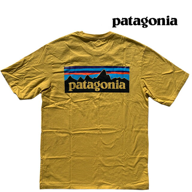 楽天ACTIVE-BOARDPATAGONIA パタゴニア P-6 ロゴ オーガニック メンズ Tシャツ P-6 LOGO ORGANIC T-SHIRT MTNY MOUNTAIN YELLOW 38535