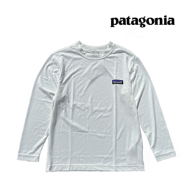 PATAGONIA パタゴニア ボーイズ キャプリーン クール デイリー Tシャツ BOYS 039 LONG-SLEEVED CAPILENE COOL DAILY T-SHIRT PLWH P-6 LABEL: WHITE 62395 子供用 ※サイズ注意