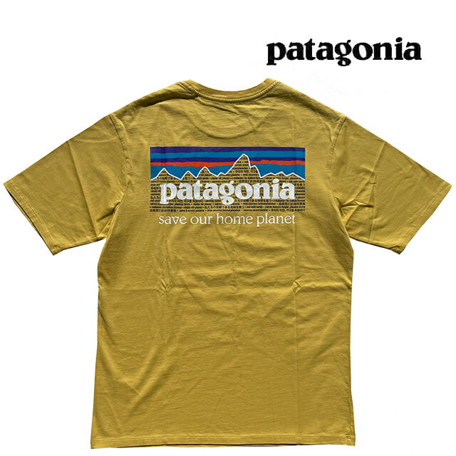 楽天ACTIVE-BOARDPATAGONIA パタゴニア P-6 ミッション オーガニック Tシャツ P-6 MISSION ORGANIC T-SHIRT SUYE SURFBOARD YELLOW 37529