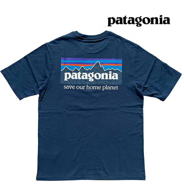 PATAGONIA パタゴニア P-6 ミッション オーガニック Tシャツ P-6 MISSION ORGANIC T-SHIRT TIDB TIDEPOOL BLUE 37529